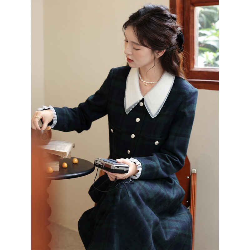 Vintage Plaid Two Piece Outfit - Fly Line ulasan dan harga