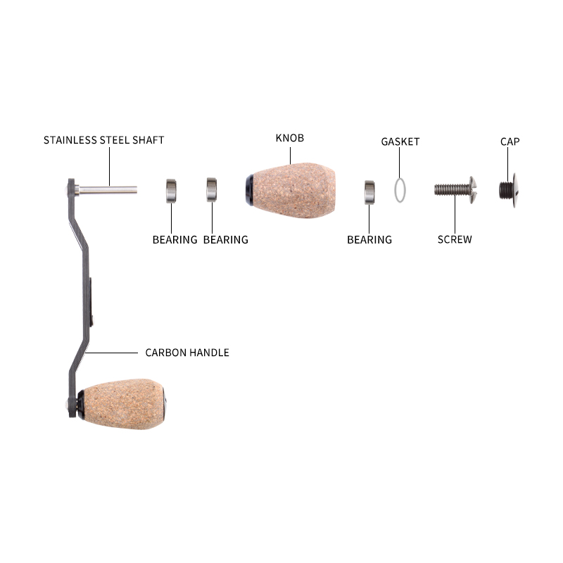 RUKE  Fishing Reel Handle Carb - Daiwa Reel Bg ulasan dan harga